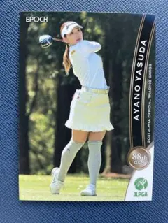 安田 彩乃 EPOCH 2021 JLPGA 女子ゴルフ オフィシャルカードのサムネイル