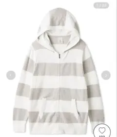 gelato pique ストライプパーカー