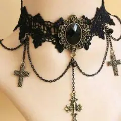 チョーカー ネックレス 十字架