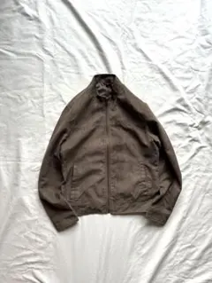 banana republic スエード風 ジップアップジャケット　オリーブ