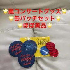 嵐コンサートグッズ　ane you happy？　缶バッジ