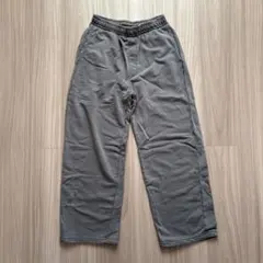 GU ウォッシュドスウェットワイドパンツ