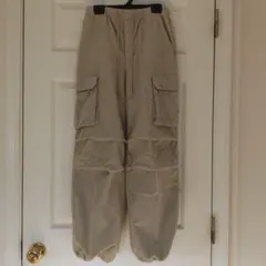 GU　コーデュロイ　パラシュートパンツ　Sサイズ