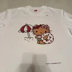UNIQLO ハローキティＵＴシャツ ユニクロサンリオ 日焼けキティ 白XL