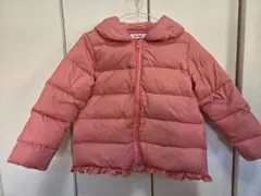 【110cm】SLAP SLIP フリル付き中綿コート ピンク