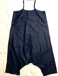【新品】JUNOAH デニム サロペット オーバーオール　レディースのサムネイル