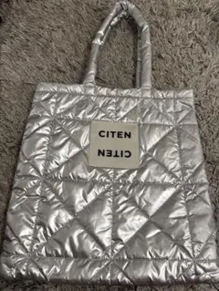 シテン　パデッド　トートバッグ　シルバー　キルティング　CITENのサムネイル