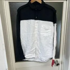 Original Clothing バイカラー 長袖シャツ Sサイズ　ガーゼのサムネイル