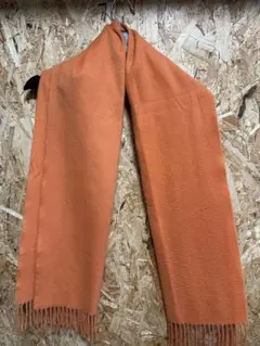 新品！エルメス！　オレンジ色 シンプル ストール 未使用タグ付き HERMES - HERMES(エルメス) ストール(ショール) ニューリブリス
