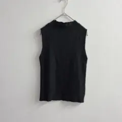 mysa&liina ミーサリーナ 黒 ノースリーブ ニット 大人可愛い【M】のサムネイル