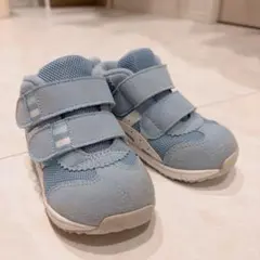 アシックス　スクスク　14.0 スニーカー　水色