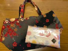 和柄バッグ・西陣織ポーチ