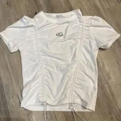 INGNI ドローストリング ホワイトTシャツ