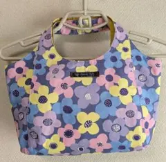 【ハンドメイド】マチ付きトートバッグ グラニーバッグ kippis生地 パープル