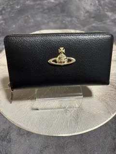 【新品】ヴィヴィアン 黒 レザー 長財布