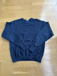80s Hanes 無地 スウェット ヴィンテージ L ネイビー 茄子コン
