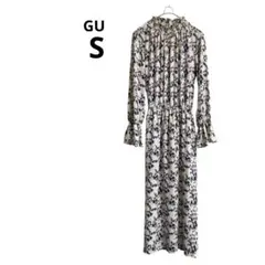 ジーユー　GU 花柄　ワンピース ロング　総柄　Sサイズ