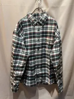 Eddie Bauer エディーバウアー　ボタンダウンチェック柄ネルシャツ　XL
