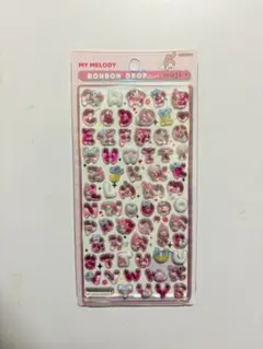 【正規品 】新作ボンボンドロップシール サンリオ文字　　アルファベット　マイメロ