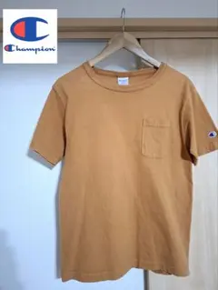 Champion T1011 ポケットTシャツ USA製 オレンジ