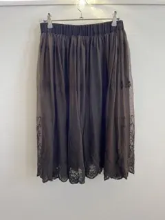 【訳あり商品】JEANASIS (ジーナシス) レーススカート ミモレ丈のサムネイル