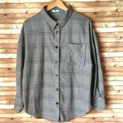 ビックシルエット チェック柄シャツ