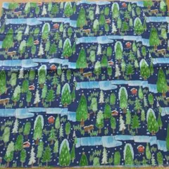 クリスマス生地ハギレ　コスモテキスタイル　108×50㎝