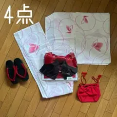 ◾️これなら他の人とかぶらない◾️かわいい◾️アンティーク柄◾️涼しげ素材◾️新品の帯付◾️のサムネイル