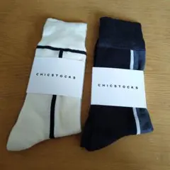 CHICSTOCKS ソックス 2足セット Lサイズ 新品のサムネイル