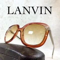 美品　LANVIN　フランス製　ビンテージサングラス　ブラウンレンズ・フレームのサムネイル