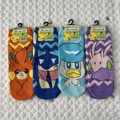 【8726】キャラックス　ポケモン　メンズ靴下　4足セット　新品　26-29cm