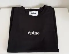 epine embroidery tee Black エピヌロゴTシャツ