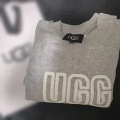 袋付き✨️正規品✨️UGG クルーネック スウェット グレー ロゴのサムネイル