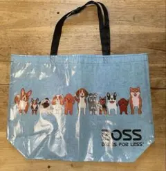 ROSS 犬イラストトートバッグ エコバッグ サブバッグ