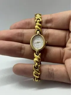 739 稼動 SEIKO時計 エクセリーヌ 18K ゴールド 金無垢 レディース 