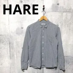 HARE ハレ メンズ 長袖 ギンガムチェックシャツ S