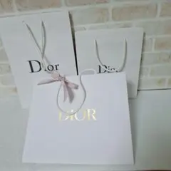 Dior ホワイトショップ袋 3点セット