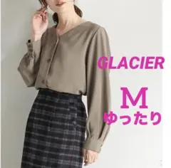 グラシア GLACIER ハニーズ　Ｖネック　ブラウス　長袖