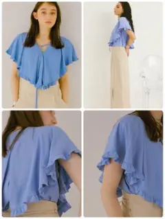 ラッフルフリルブラウス