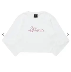 24karats ロゴ入り クロップドロングTシャツ