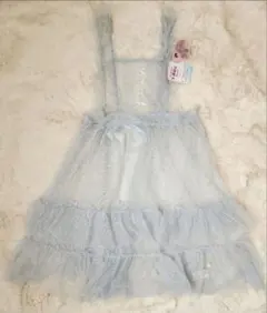 しまむら しまみさ 青木美沙子 ドットチュール ダブリエ 水色 Lサイズ