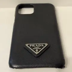 p*a様 PRADA サフィアーノレザー iPhone11proケース ブラック