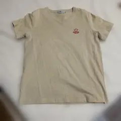 SMILEY FACE Vネック Tシャツ ベージュ Lサイズのサムネイル