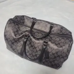 コーチ ボストンバッグ ブラック/グレー