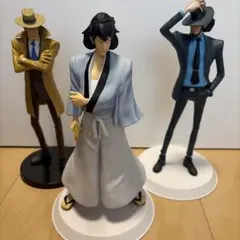 【未使用】ルパン三世 DX組立式スタイリッシュフィギュア 3体セット（箱なし）のサムネイル