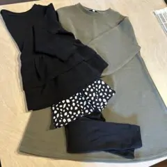 子供服　女の子　秋冬物　120㎝　4点セット　エンボス