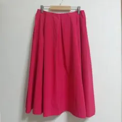 ​Spick&Span スピックアンドスパン タックフレアスカート ピンク 無地のサムネイル