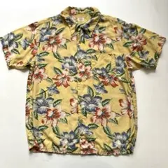 UES Aloha Shirt Vintage Style Yellow a1のサムネイル