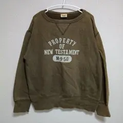 90s 復刻 SWEET-ORR カーキ 裏起毛 スウェット Lサイズ フェード