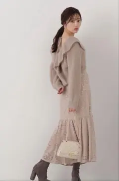 プロポーション　マーメイドスカート ベージュ